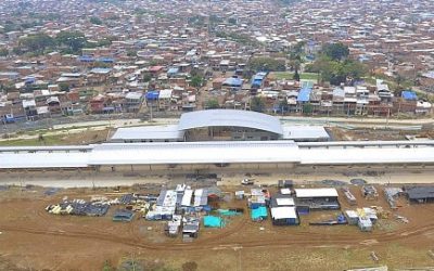 La Terminal Aguablanca del MIO, cuenta hoy con un 70% de avance en su construcción